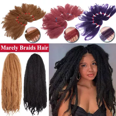 Afro Kinky Twist Crochet Braids Hair Marley Curly Braiding Hair Extensions Bulk • $46.60