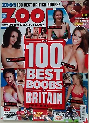 Zoo Magazine 31st Aug- 6th Sept 2012 Jess Kingham Sammy Braddy Kelly Brook • £12.99
