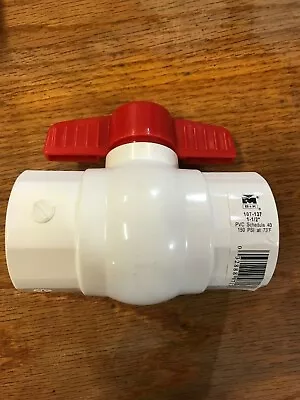 LOT OF 4  B&K 1-1/2  FIP Thread Sch 40 PVC Ball Valve 107-137 Full Port 150 PSI • $36.99