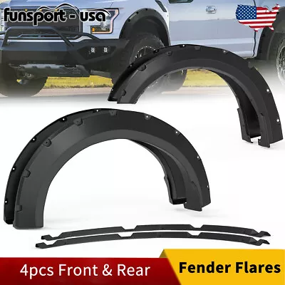 Fender Flares Pocket Rivet For 2018-2020 Ford F150 F-150 Paintable Black 4Pcs • $118.43