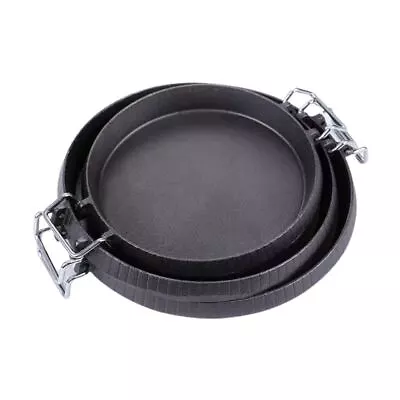 £24.99 • Buy Cast Iron Grill Steak Plate Frying Pan Skillet Paella Griddle Meat Roasting Pan