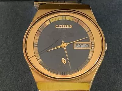 Vintage Citizen Crystron Quartz Wrist Watch Gn 4w-s 7100 • $55