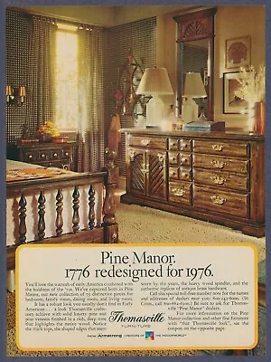 $9.95 • Buy Thomasville Pine Manor Bedroom Suite Furniture Vintage Print Ad July 1972