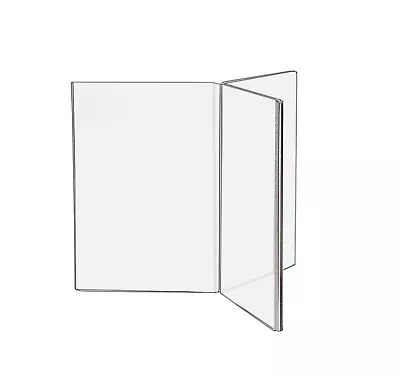 Menu Card Advertisement Photo Table Sign Holder Display 6 Sided Panel • $14.29