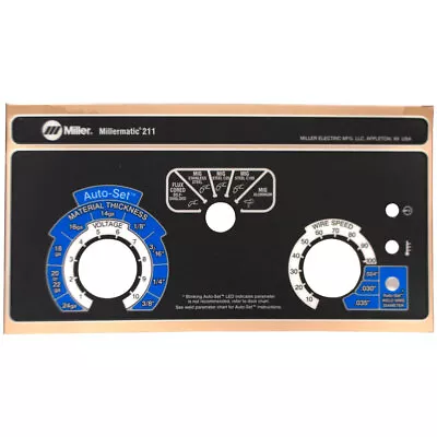 Miller 274604 Nameplate/Control Label Millermatic 211 • $35.99