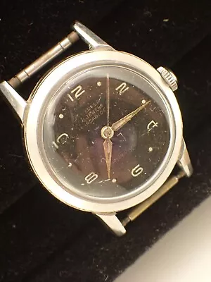 Vintage Heloisa 17 Jewel Manual Wind Men's Wristwatch Runs Read Stainless • $45