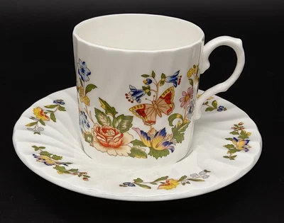 Aynsley Cottage Garden Fine Bone China Demitasse Cup & Saucer Made In England • £23.65