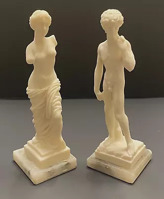 Venus De Milo & Michelangelo's David | Miniature 7  Tall Resin Statuettes • $49.97