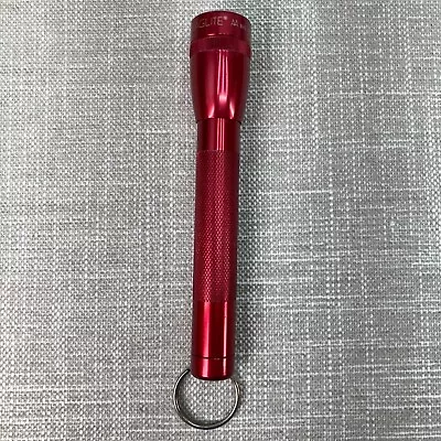 MINI MAGLITE 2 AA Battery  Pocket Flashlight - Red - Made In California • $13.49