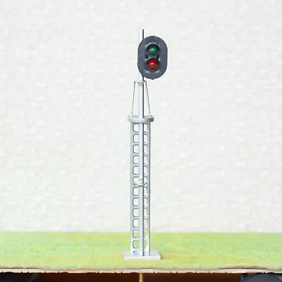 1 X O Scale Model Train Block Signals 2 Aspect Railroad LED Light Silver #48S2LS • $3.99