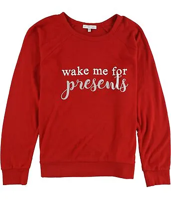 P.J. Salvage Womens Wake Me For Presents Pajama Sweater Red Large • $28.95