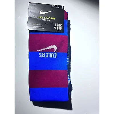 Nike Stadium FC Barcelona Home Knee High Soccer Men 8-12 /Women 10-13 NEW • $19.80