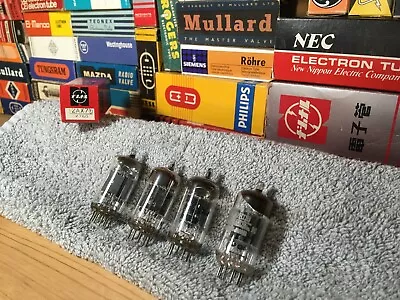 4 Matched Matsu/Mullard 12AX7 ECC83 + Free Postage ~ Vintage AudioTubes (Quad 1) • $205