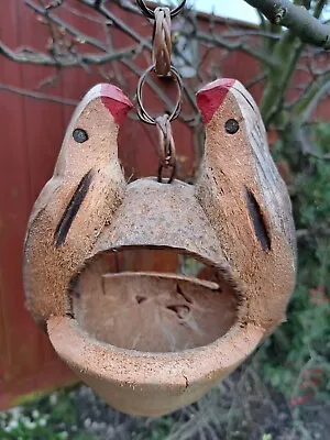 Coconut Shell | Bird House/feeder Coconut With Hanging Loop | WOUNDERFUL Gift  • £14.99