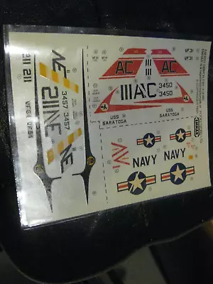 Decal Sheet From A Demon F3H-2 (F3B) By Emhar In 1/72 Scale From 1991 • $17.99