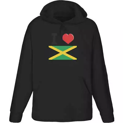 'I Love Jamaica' Adult Hoodie / Hooded Sweater (HO032651) • £24.99