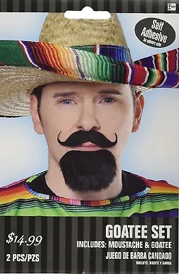 Cinco De Mayo Pancho Villa Mexican Fiesta Moustache & Goatee 2 Pc  • $9.95