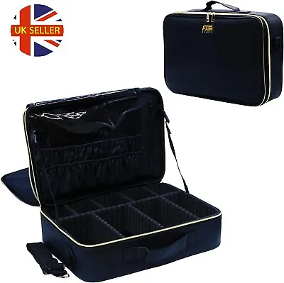 Makeup Bag Large Organizer Cosmetic Box Travel Vanity Case Storage Pouch Hanging • £26.39