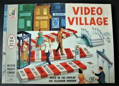 Vintage  Video Village  Board Game--milton Bradley 4060--1960 • $24.99