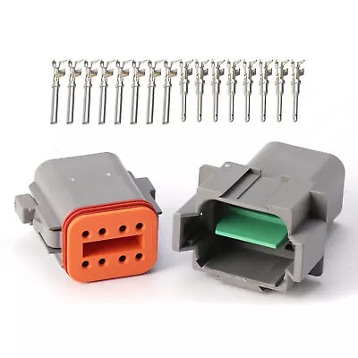 8 Pin Deutsch DT04-8P DT06-8S Waterproof Electrical Connector Kit • $6.29