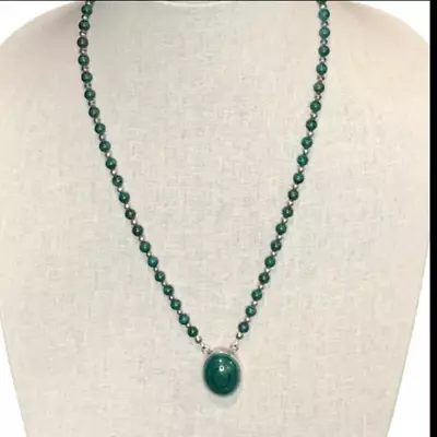 Native American Malachite Beaded Necklace • $60