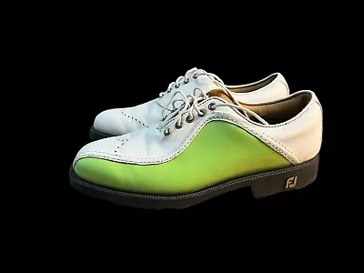 Footjoy Icon Golf Shoes Green White Men’s 6 Women’s 7.5 Rare Color Way • $39.95