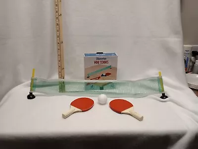 Mini Tabletop Tennis Set - Net 2 Paddles And Ball - NIB. • $7.99