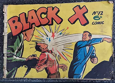 Black X #12 Australian Vintage Comic Pyramid Publication • $19.27