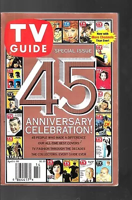 Tv Guide-4/1998-45th Anniversary Celebration-philadelphiapa Edition • $6.99