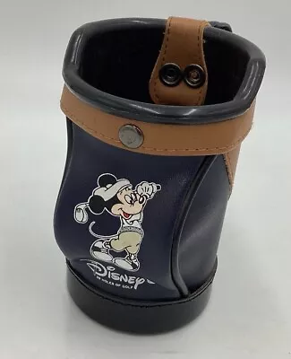 Disney Mickey Mouse 99 Holes Of Golf Leather Mini Golf Bag Pen Pencil Holder • $14.99