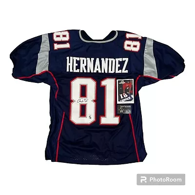 Aaron Hernandez Autographed Jersey-New England Patriots-JSA CERTIFICATION • $1499