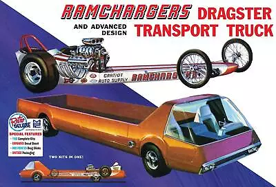 MPC 1/25 Ramchargers Dragster & Transporter Truck Plastic Model Kit • $45.99