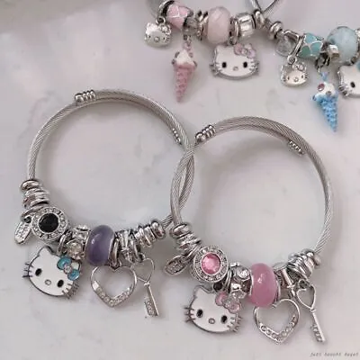 Kawaii Sanrioed Hellow Kittys Cute Bracelet Girls Gift New • $19.24