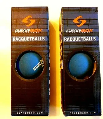 $11.90 • Buy Two New Gearbox Boxes Of The Top BLUE Racquetball Balls - NEW