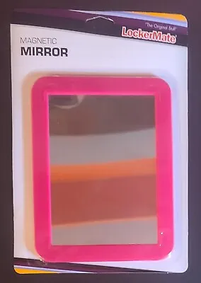 Lockermate Magnetic Locker Mirror 7  X 5  - Pink  (new) • $12.22