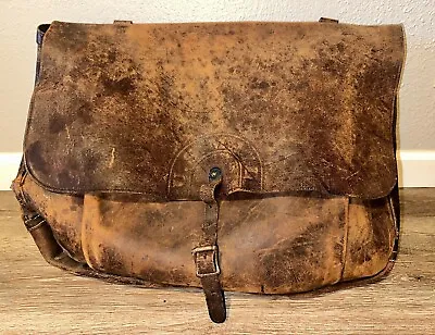 Vintage Rare 1940-50s Leather U.S Postal Mail Carrier Bag • $355