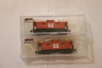 N Scale 2 Pc Lot Atlas Caboose   New Haven   • $28.95