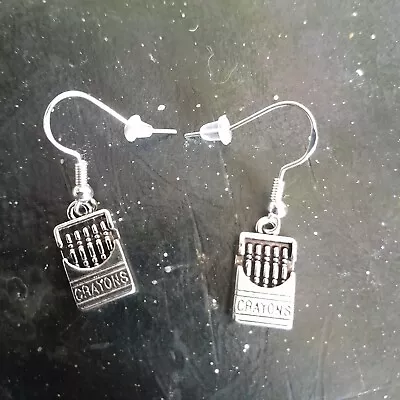 925 And Tibetan Silver Crayon Earrings. Goth. Rock. Alternative.  • £3.69