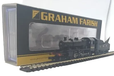 Working Graham Farish N Gauge 372-627 Lms Black Class Ivatt 2mt 2-6-0 6404 Loco • £125