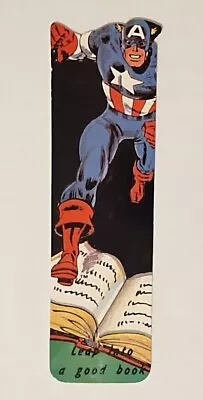 1986 One Stop Posters Marvel Comics Captain America Bookmark BRAND NEW • $10