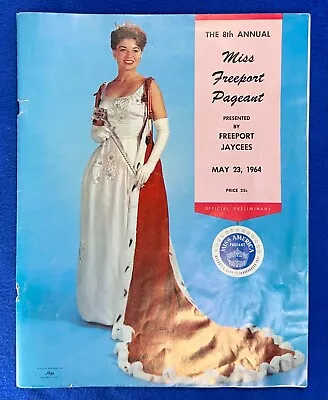 Vintage 1964 Miss Freeport Pageant (Prelim To Miss America) Program / Illinois • $9.99