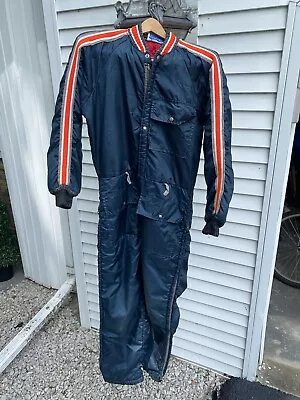 Vintage   The Snowmobile Suit  Medium? Great Shape. 70's?. Zip Up. One Piece. • $29.99