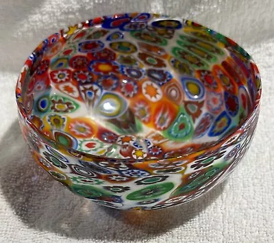 Murano Colorful Millefiori Bowl 4.5 W X 2 1/6 H • $75