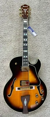 Ibanez George Benson LGB30VYS Semi Hollow Guitar Vintage Yellow Sunburst • $1199.99