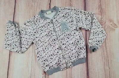 Zara Girl Junior Casual Collections Floral Bomber Jacket Full Zip-Up Size 7-8 • $12.76