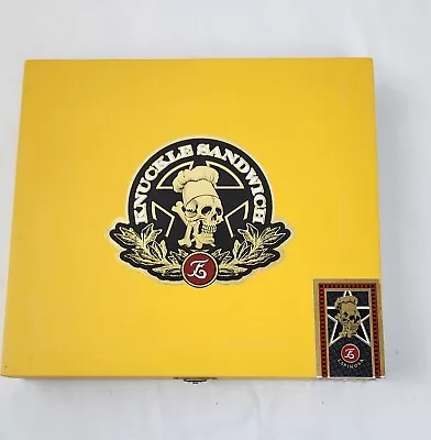 Knuckle Sandwich Empty Wooden Cigar Box E Espinosa Made In Flavortown Limited Ed • $15.95