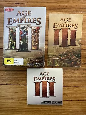 Age Of Empires 3 PC Game 3 Disc Set 2005 Strategy Game Free Tracked Postage • $29