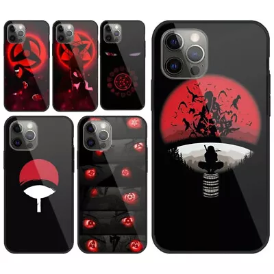 Anime Style Narutos Akatsuki Glass Case Cover For IPhone X XR XS 11 12 13 14 15 • $11.95