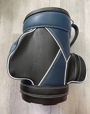 21  Mini Golf Bag Display Multi Use Can Waste Basket Very Nice Blue / Black • $69.99