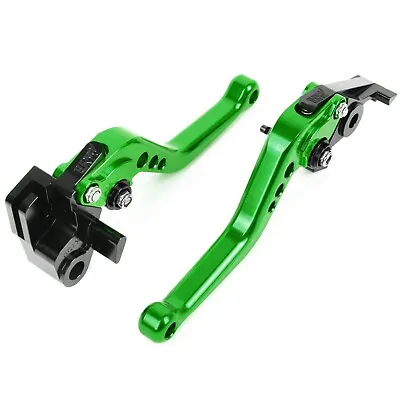 For Kawasaki ZX10R	2006-2015 / Z1000	2007-2016 Short Clutch Brake Levers Green • $28.31